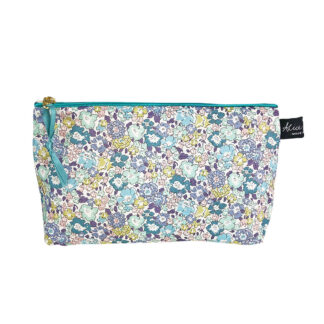 Michelle pastel floral Liberty Print Cosmetic Bag